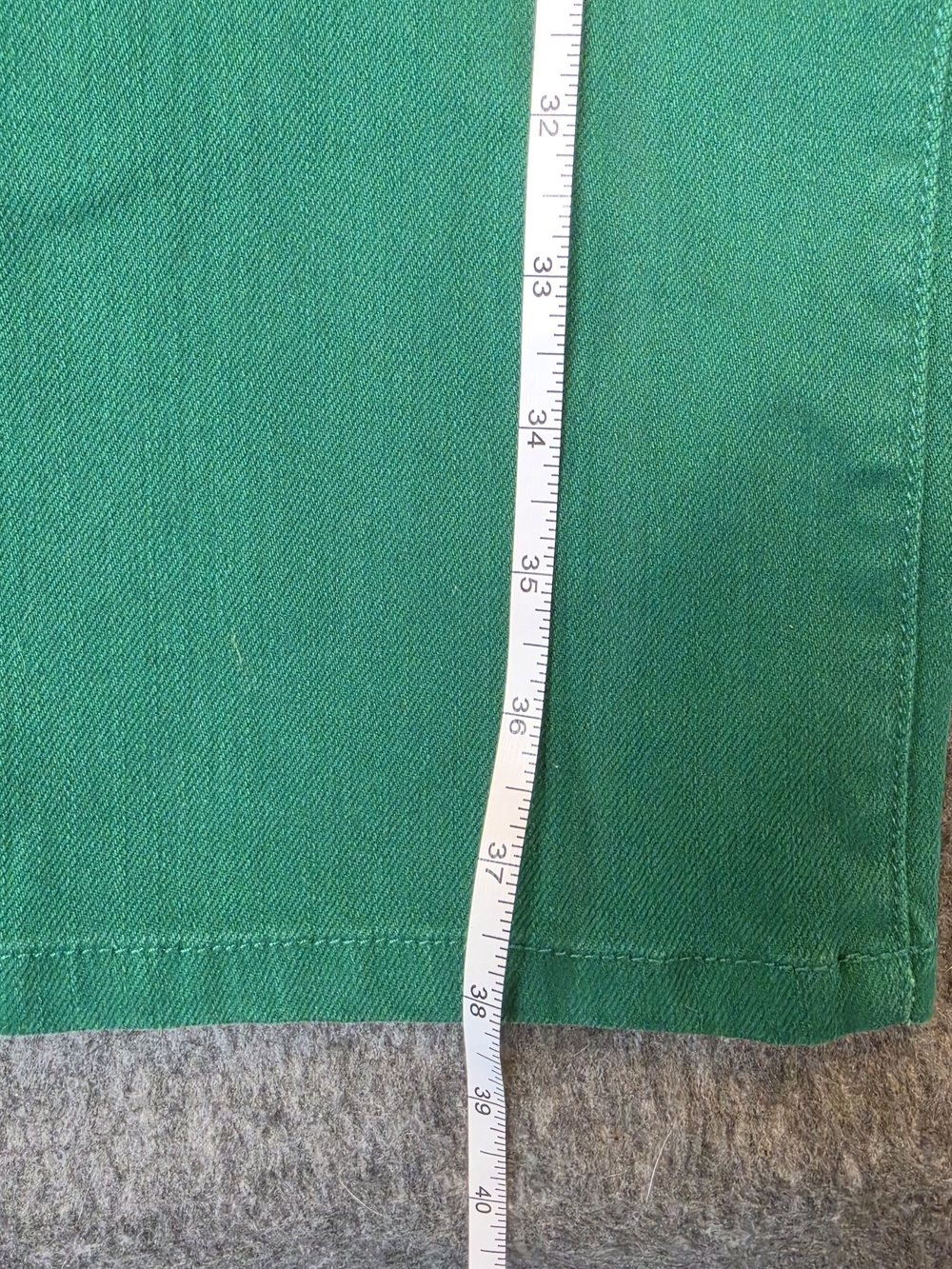 Lauren Ralph Lauren Modern Straight Jeans 10P Green Denim Preppy School Classic - Picture 4 of 11